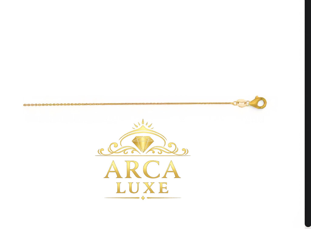18K Yellow Gold Cable Chain 0.97mm