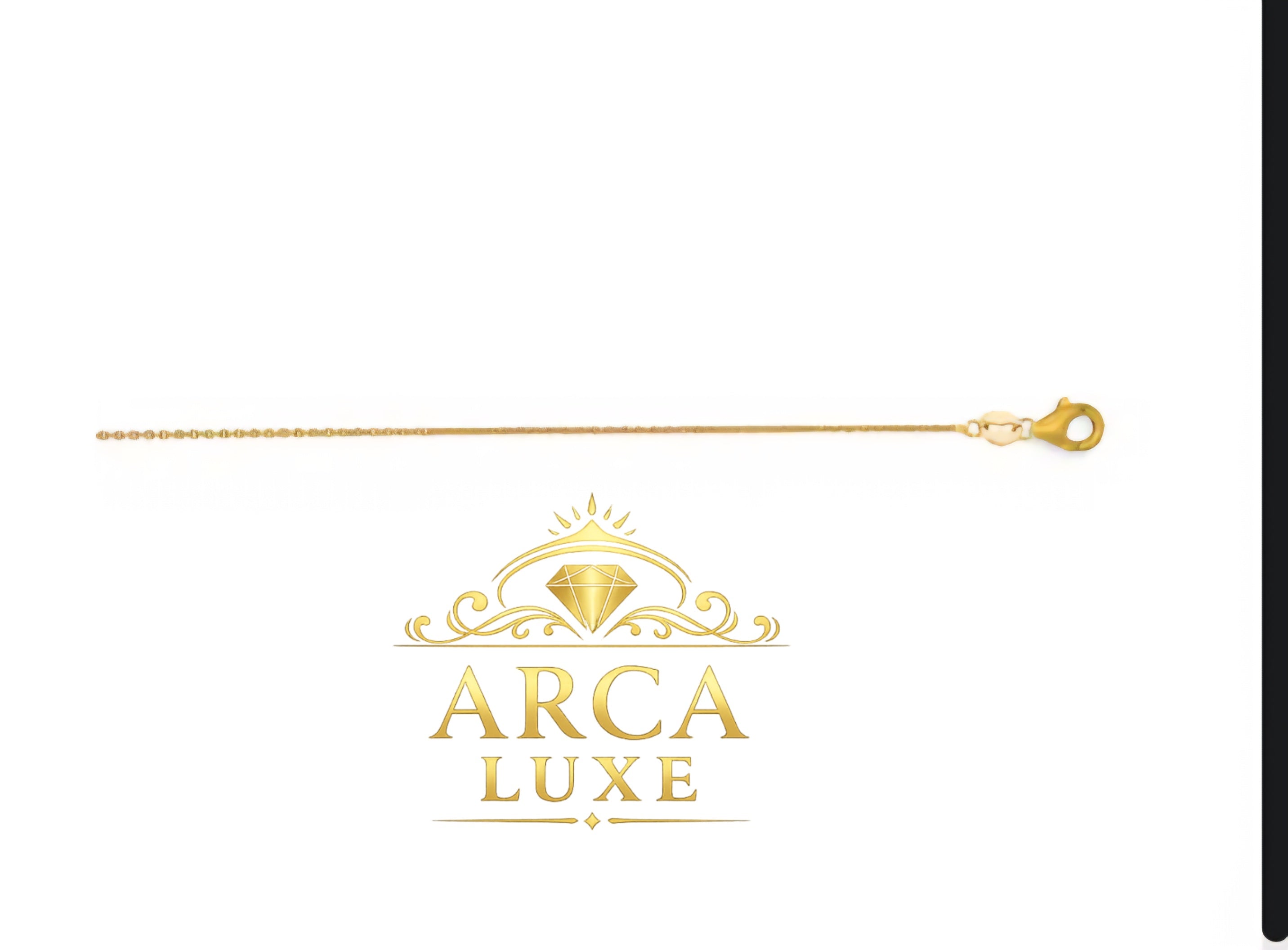 18K Yellow Gold Cable Chain 0.97mm
