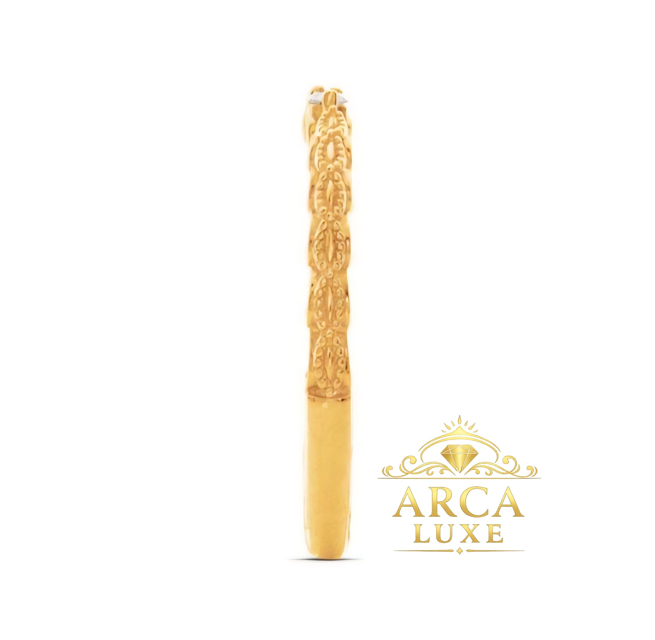 14K Yellow Gold Lab-Grown Diamond Wedding Band – 0.09 CTW Milgrain Ring Size 7