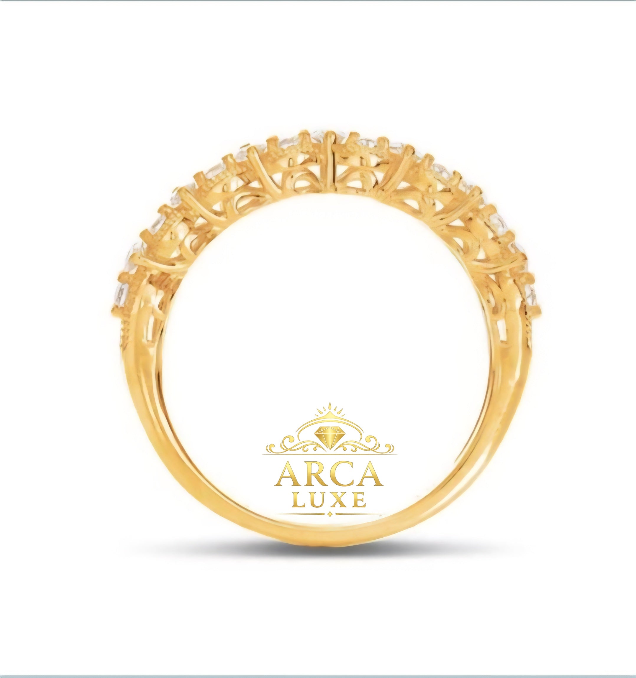14K Yellow Gold Lab-Grown Diamond Wedding Band – 0.255 CTW Milgrain Ring Size 7