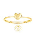 14K Gold Mini Heart Ring – ARCA LUXE Size 7