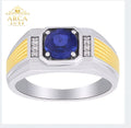 ARCA LUXE Elegant Gold Ring – Premium DesignTwo-Tone Luxury Design Size 10