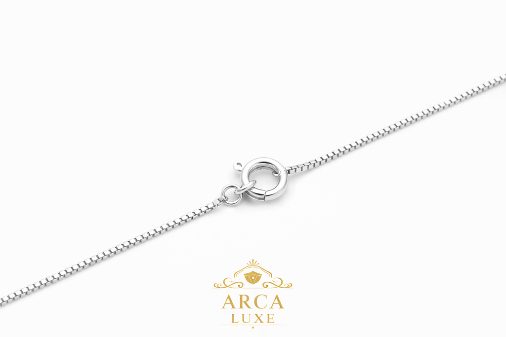 ARCA LUXE Classic Box Chain – 14K Solid Gold (0.60mm)