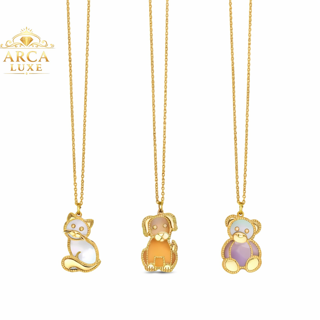 ARCA LUXE 14K Gold Animal Necklace