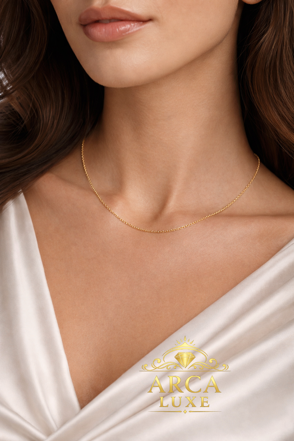 18K Yellow Gold Cable Chain 0.97mm