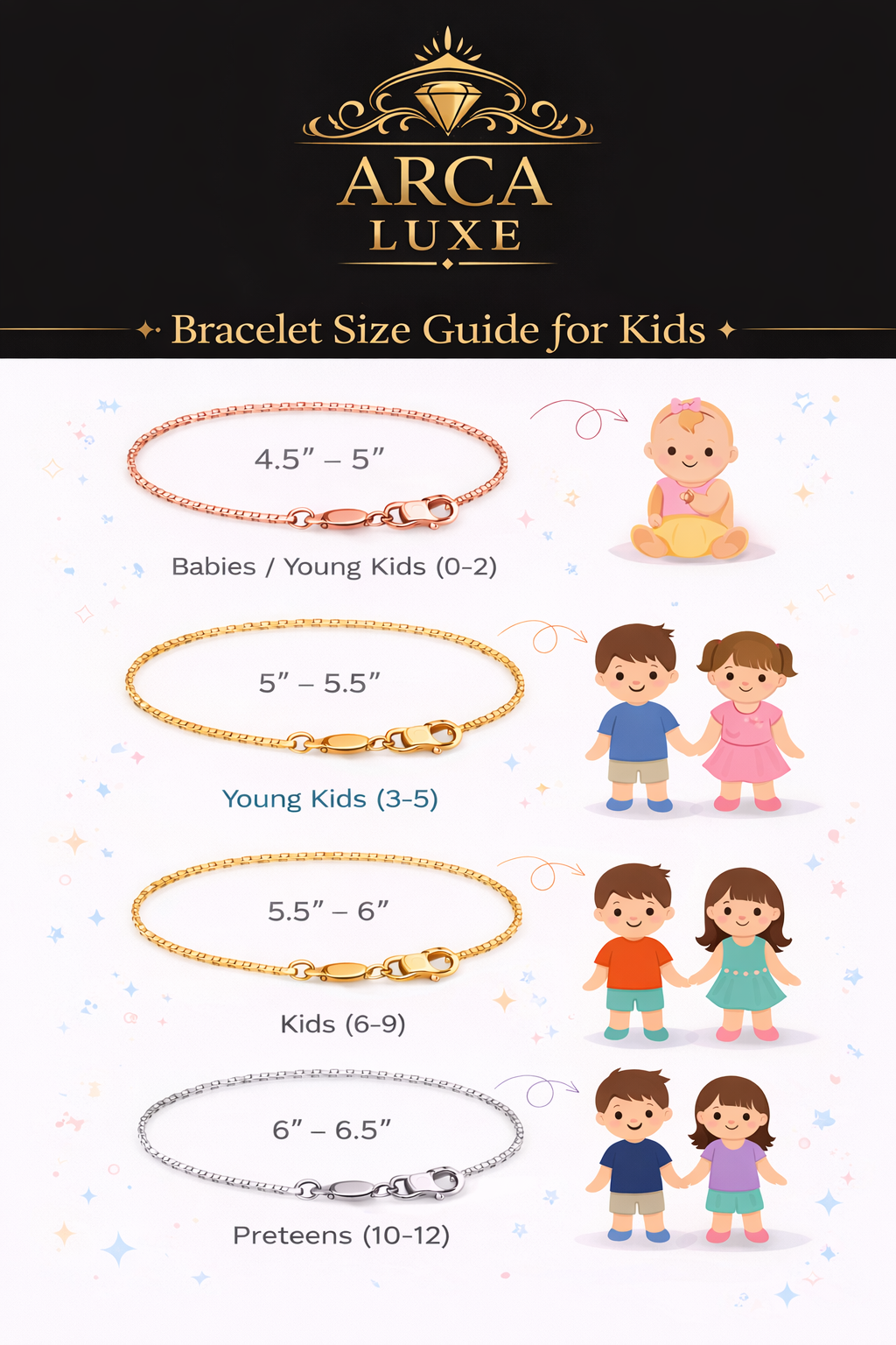 14K Solid Gold Enamel Unicorn Children's Bracelet 5.5"