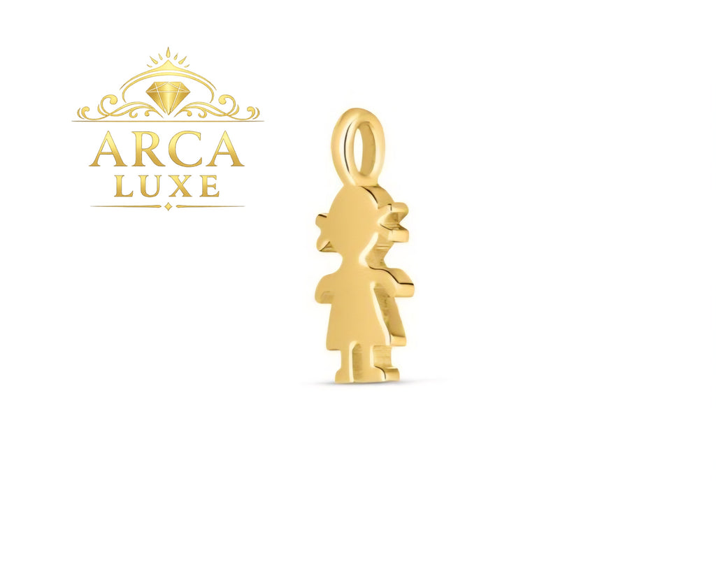 ARCA LUXE 14K Gold Girl mini Charm Pendant
