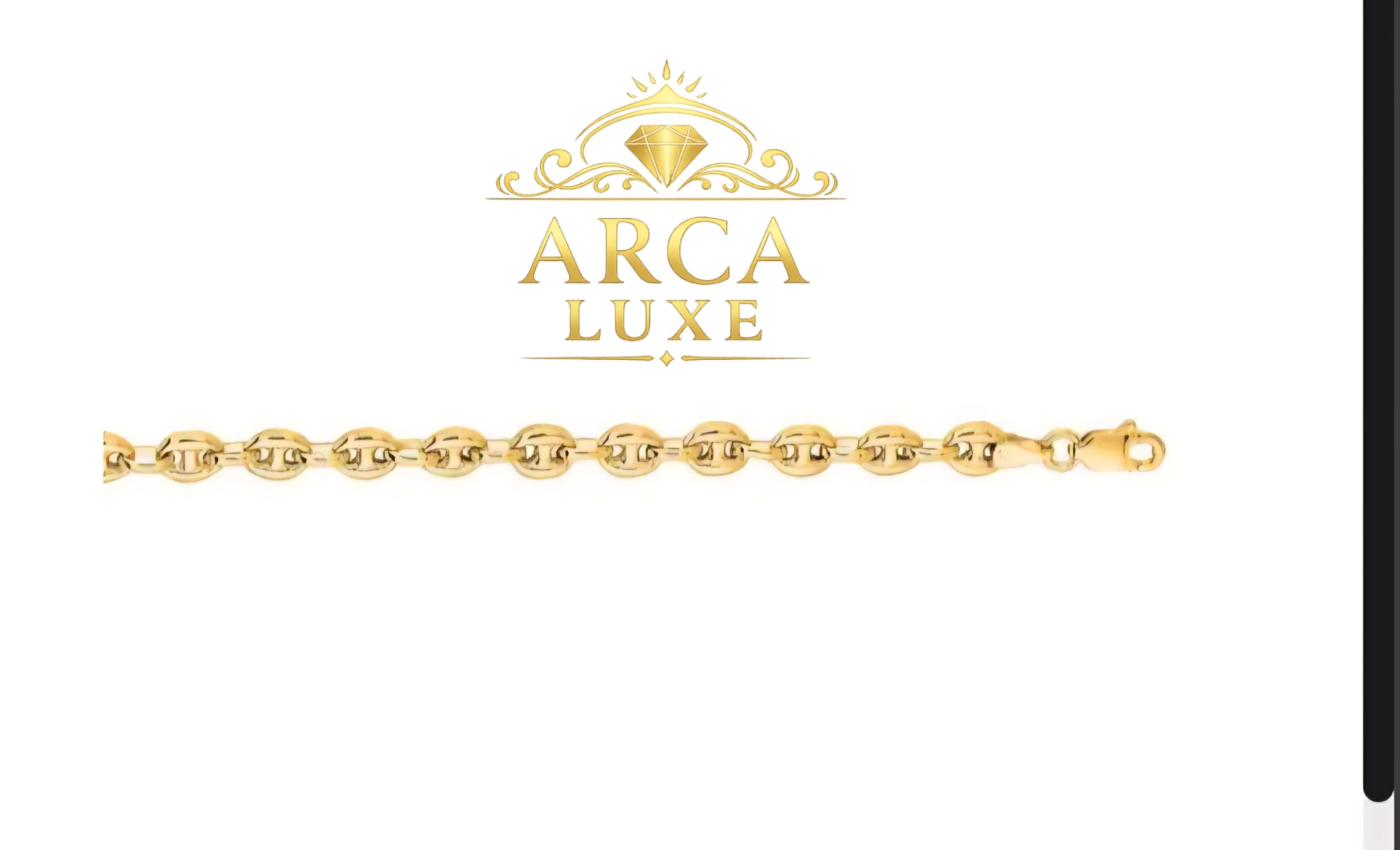 14K Gold Puffed Mariner Link Chain (Tri-Color & Yellow Gold)