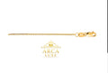Arca Luxe 14K Solid Yellow Gold Classic Box Chain – 0.60mm Children's Necklace