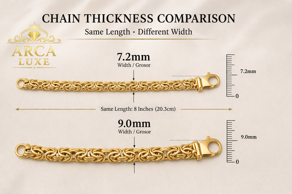 14K Solid Gold Byzantine Bracelet size 8"