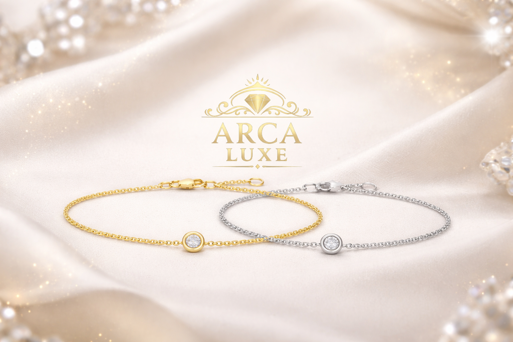 14K Gold Solo Diamond Bracelet 7"Includes 6.5" extender.