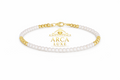 14K Solid Gold Freshwater Pearl Pallina Bracelet 7"
