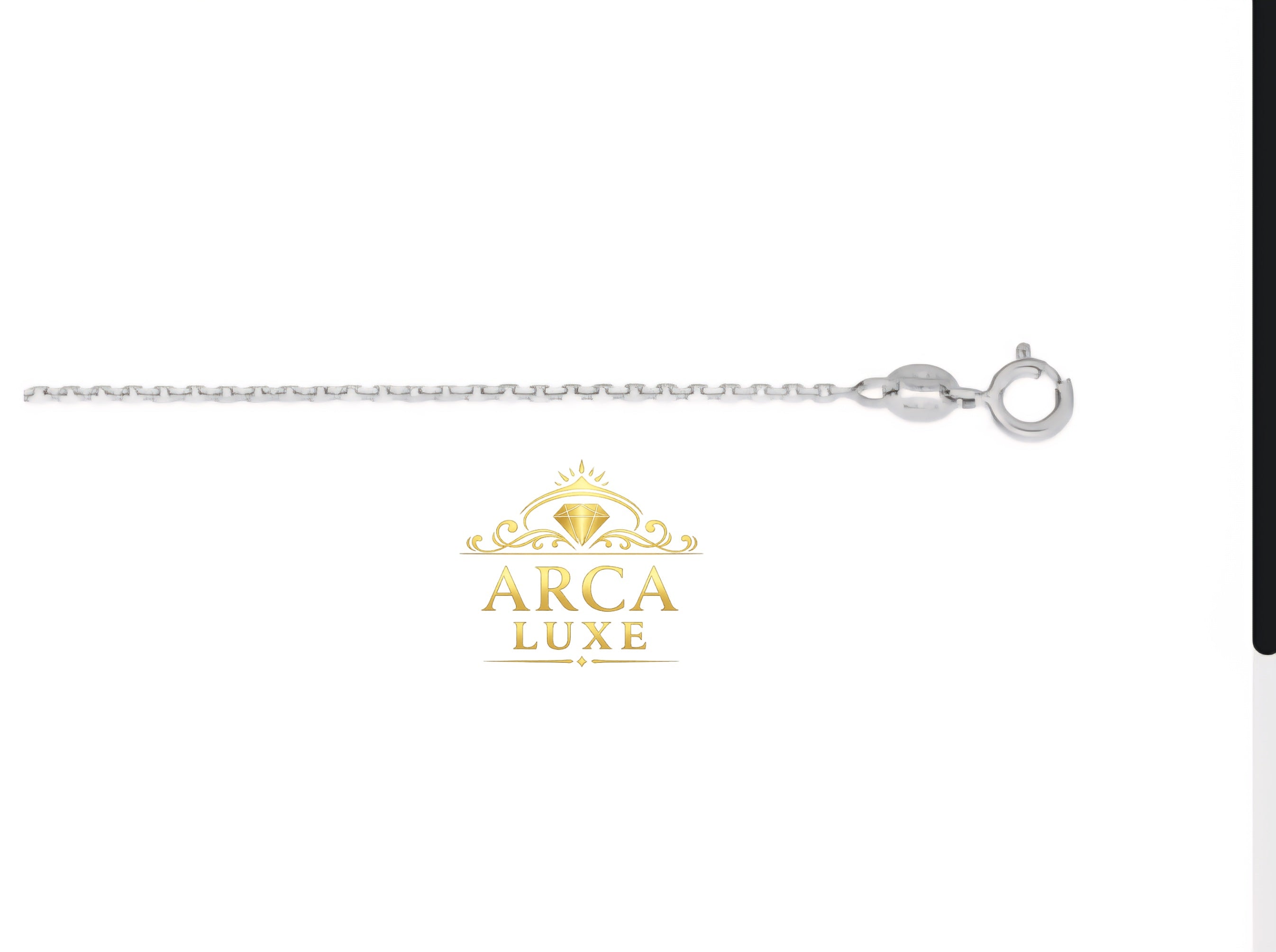 Arca Luxe 14K Diamond Cut Cable Chain – Yellow Gold, White Gold & Rose Gold