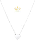 ARCA LUXE 14K Rose Gold Mini Heart Necklace 18"
