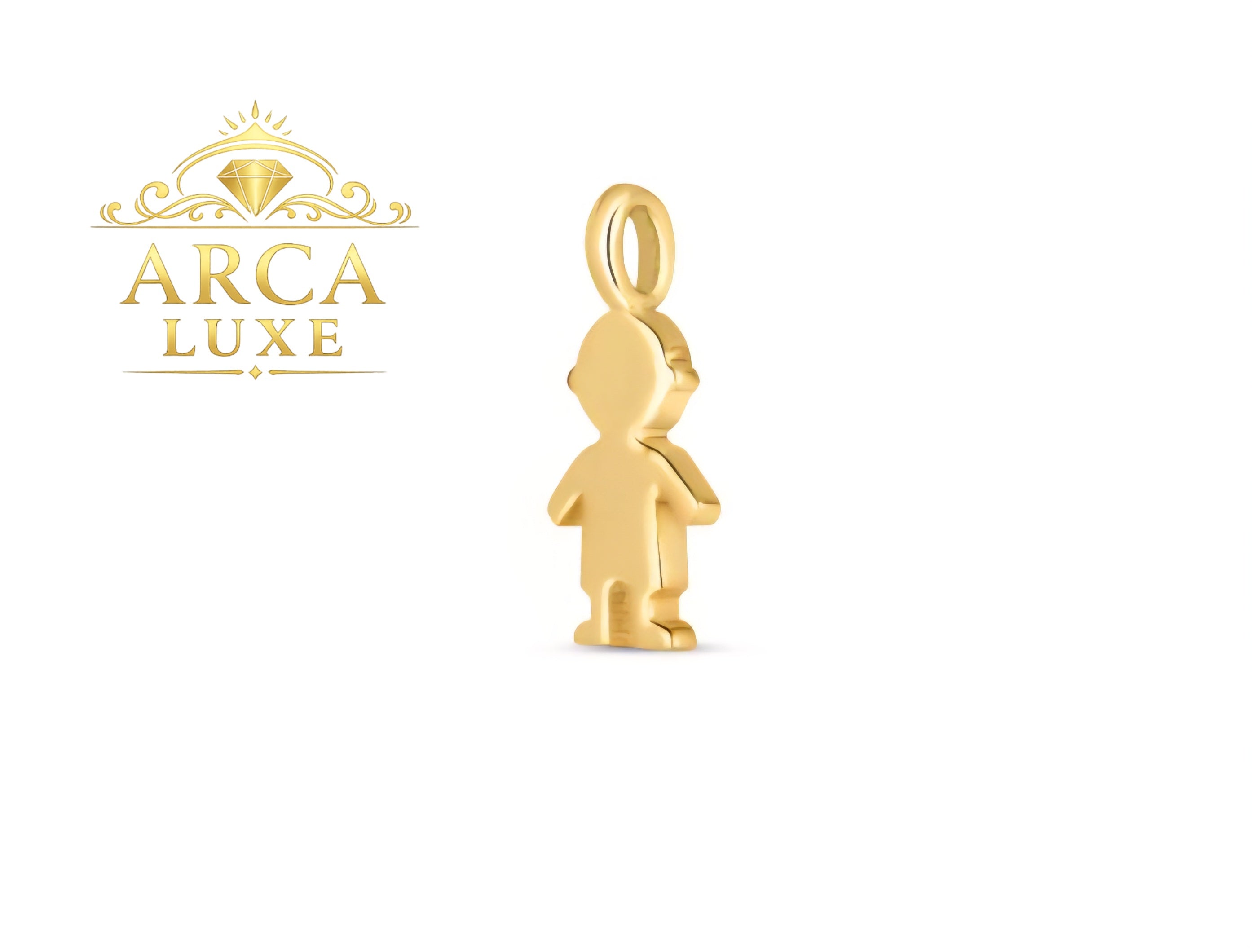 ARCA LUXE 14K boy mini Charm Pendant