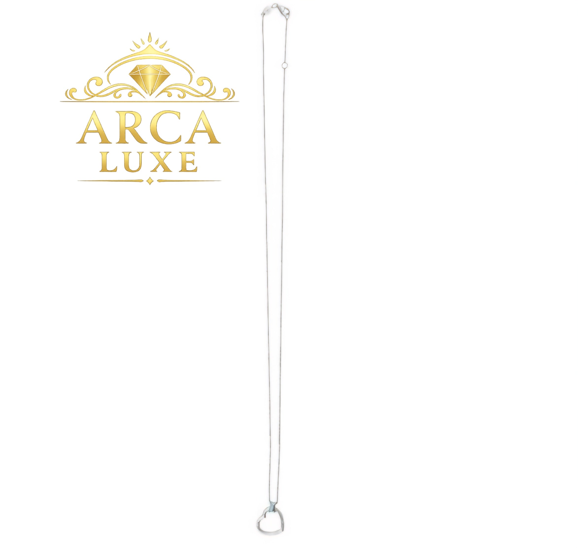 14K Baguette Gemstone Heart Necklace – White & Yellow Gold (18”)