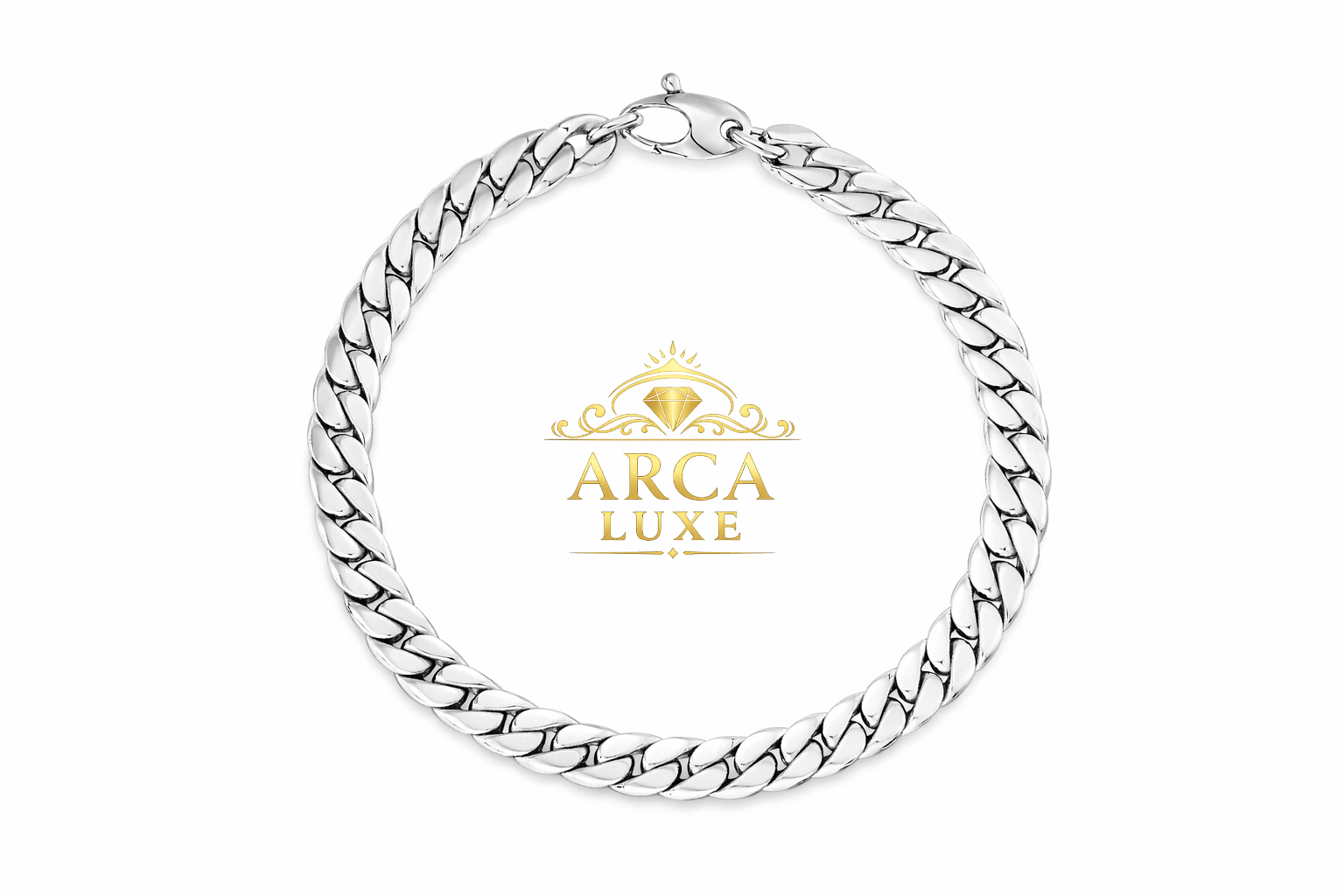 14K Solid Gold Classic Cuban Link Bracelet 7.25"