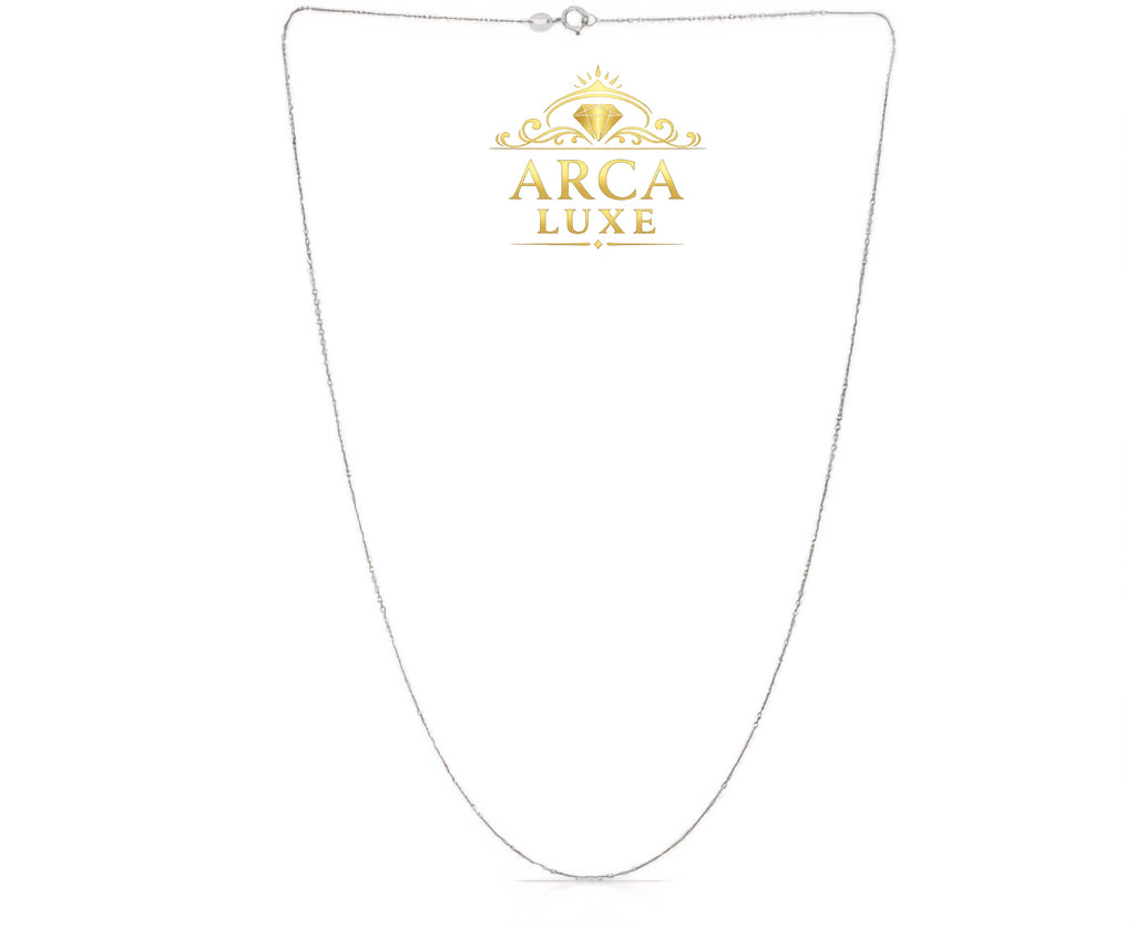 Arca Luxe 14K Diamond Cut Cable Chain – Yellow Gold, White Gold & Rose Gold