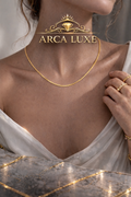 ARCA LUXE Classic Box Chain – 14K Solid Gold (1.7mm)
