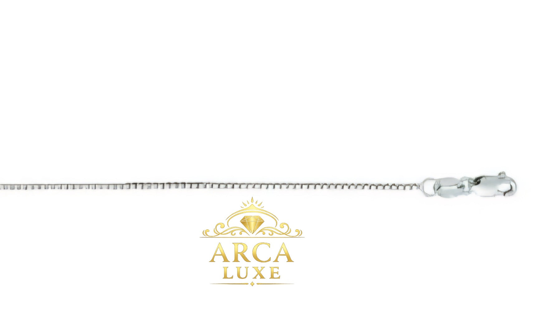 Arca Luxe 14K Solid Yellow Gold Classic Box Chain – 0.60mm Children's Necklace